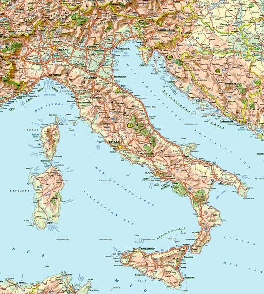 La cartina geografica dell'Italia (aggiornamento 2023)
