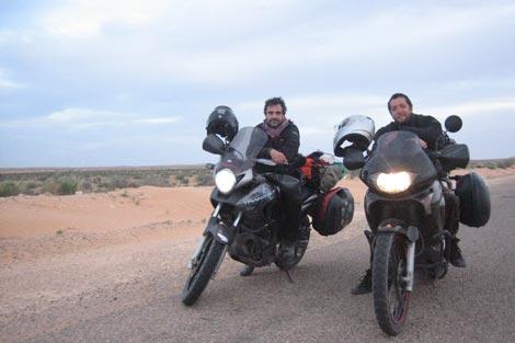 biker in tunisia