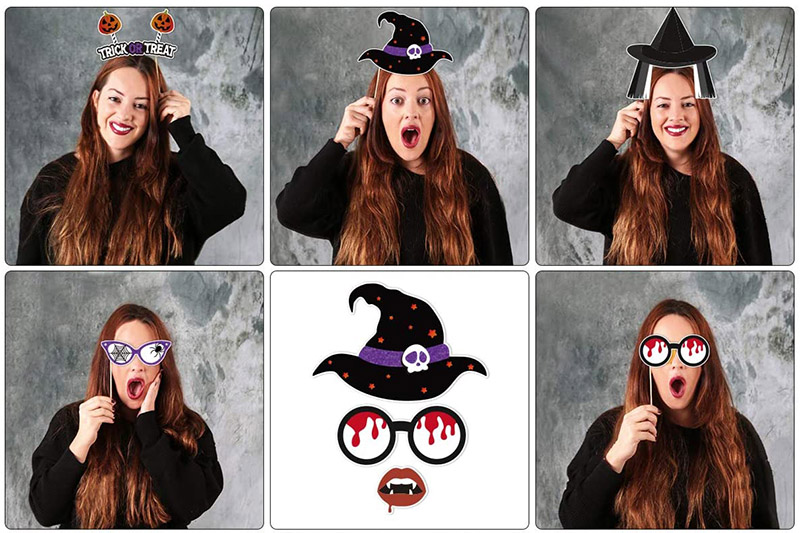 Accessori di Halloween per foto di gruppo e selfie