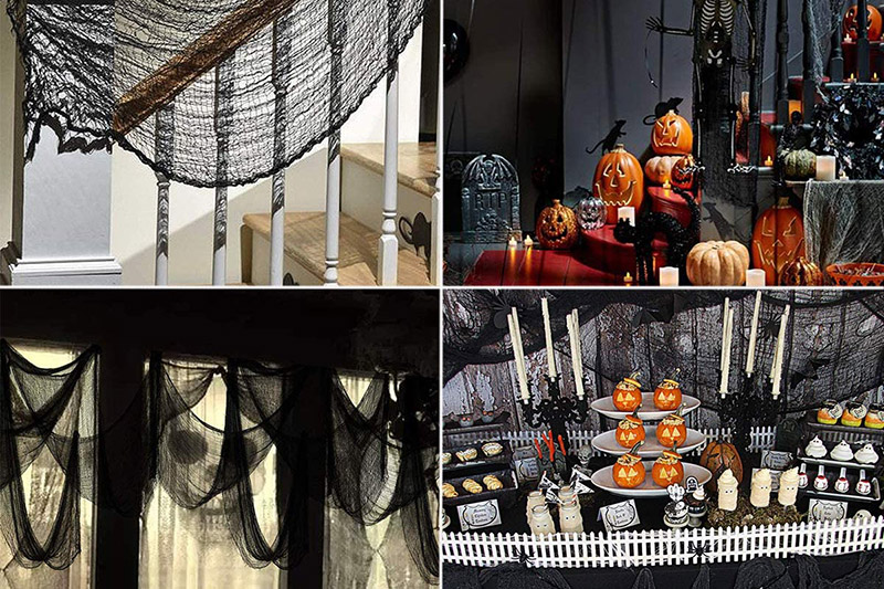Garza nera per decorare la casa a Halloween