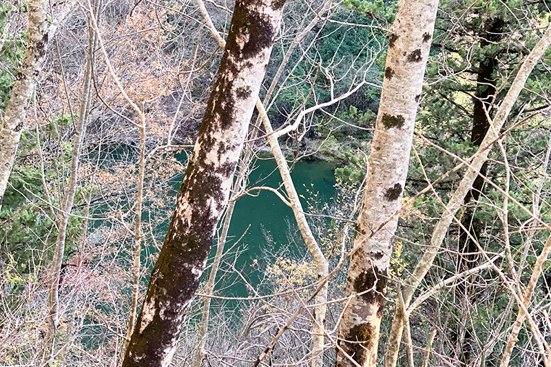 Il primo lago visto dall'alto