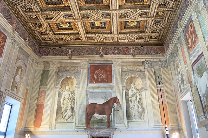 La sala dei Cavalli a Palazzo Te