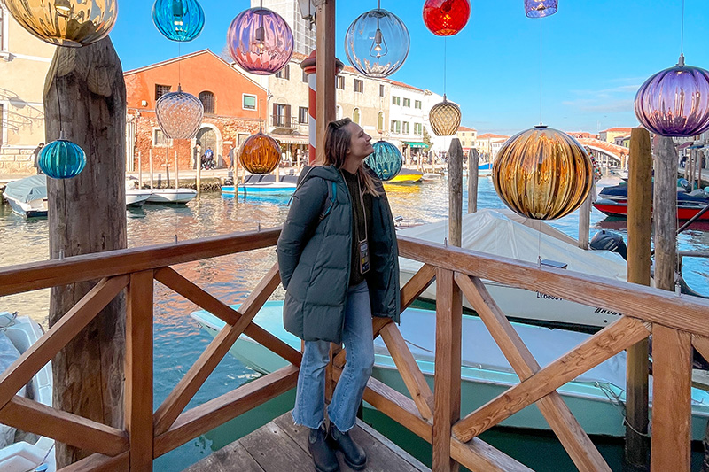 L'isola di Burano vicino venezia