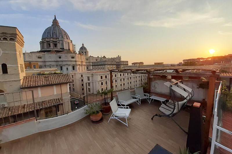 roma: Dove dormire nel centro storico: Appartamento con vista San Pietro