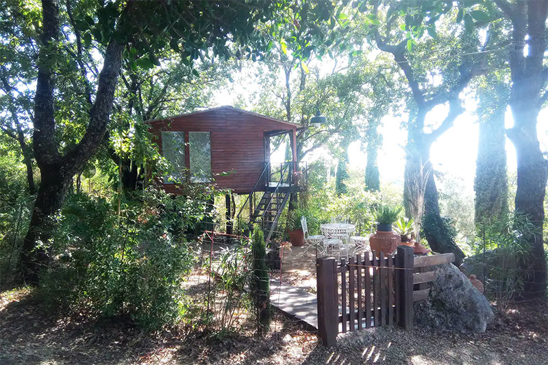 Casa sull'albero nel Lazio (Fara in Sabina)